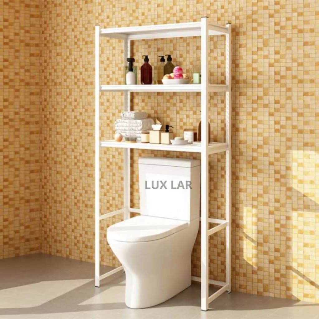 Estante para Banheiro Sobre o Vaso Organizador Prateleira Rack Lavanderia-