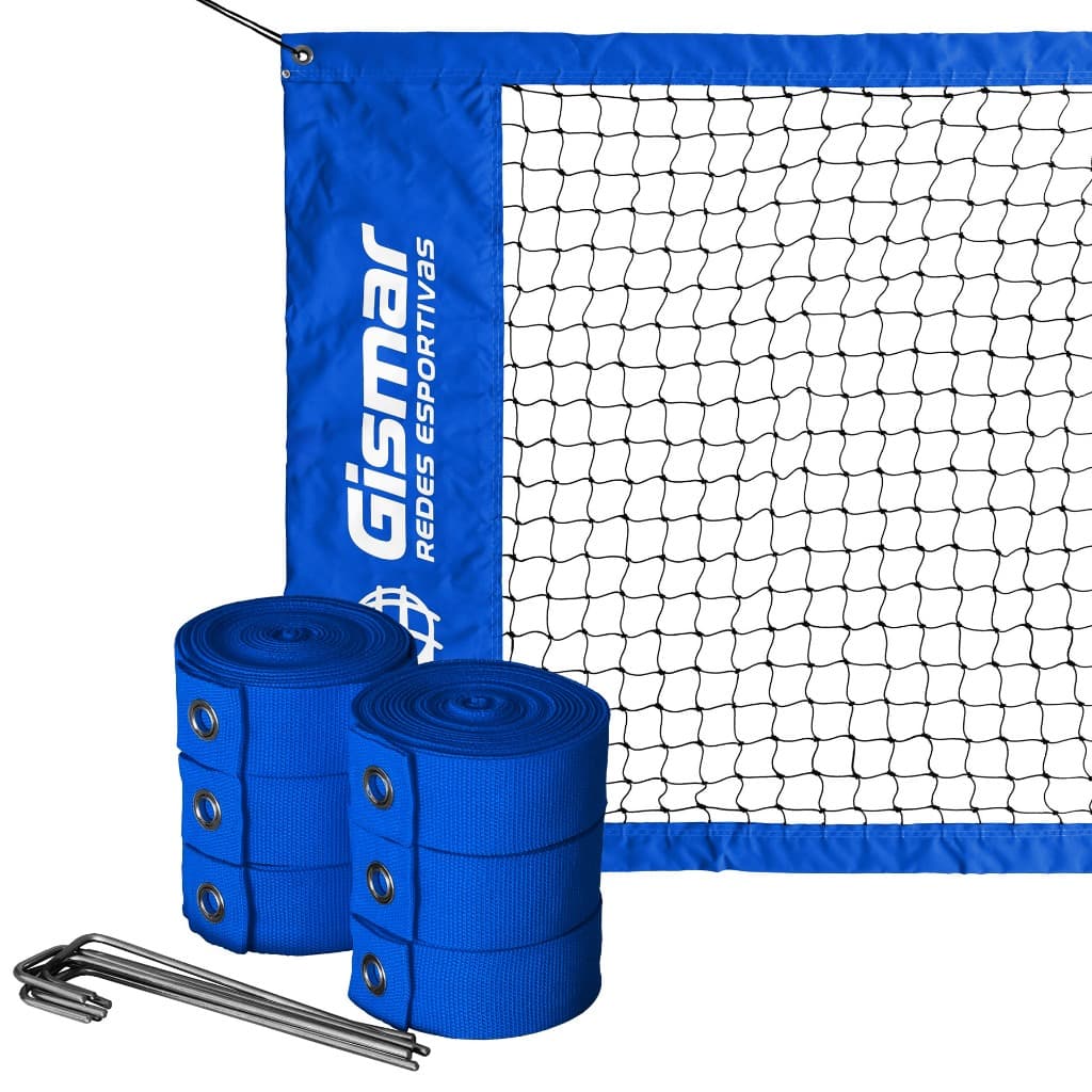 Kit Multisport Gismar Pro Azul - Rede Oficial + Fita Marcação