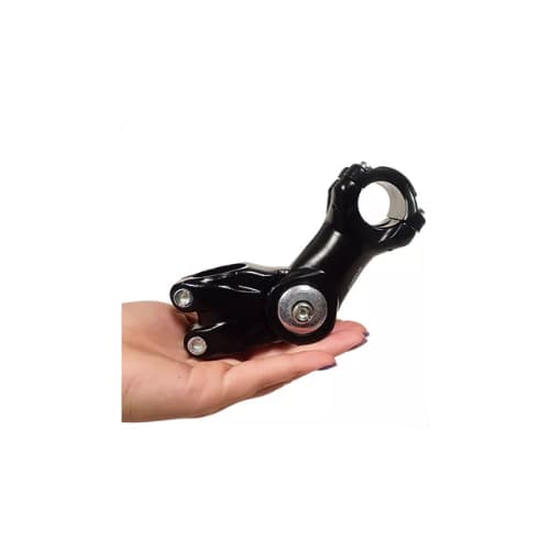 Suporte 100mm Regulável Angular Guidão 31.8mm de Espessura GTU Mesa de Alumínio Preto para Espiga de Garfo de 28.6mm