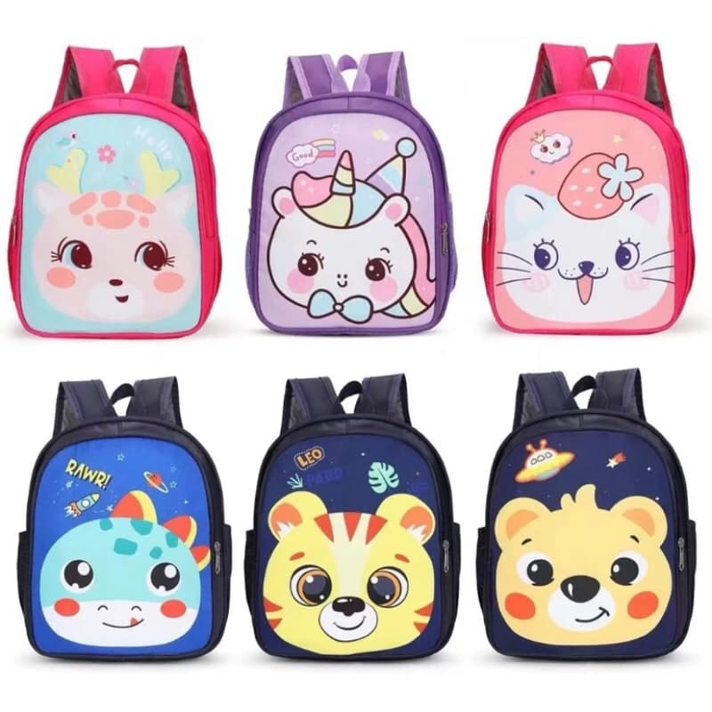 Mochila Infantil Capa Dura Animais Zoo