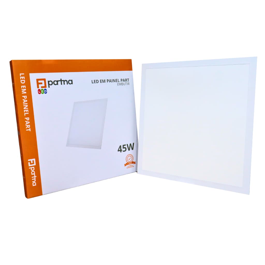Painel Led Quadrado Embutir 45w 4000k 618mm