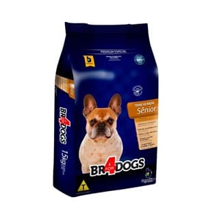 Ração Br4Dogs Sênior 3kg - Ração para cão idoso - Brazilian Pets