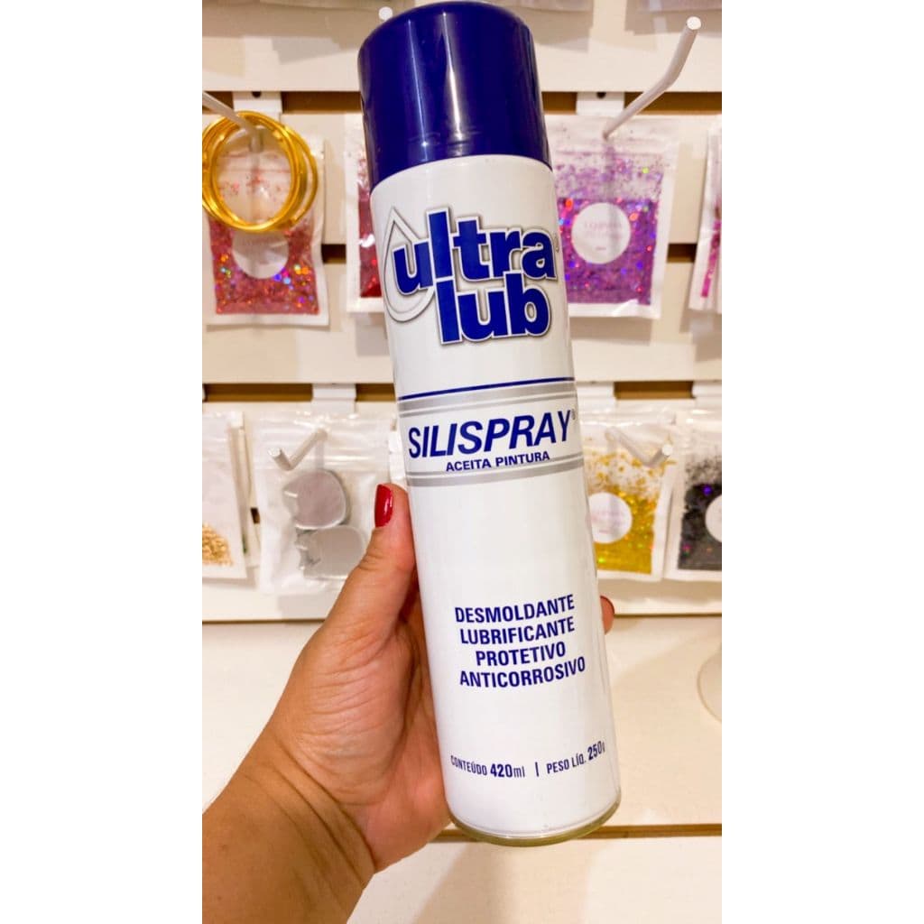 Desmoldante Spray Ultralub 420ml artesanato - resina epóxi molde de silicone