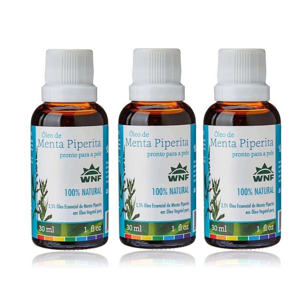 Kit Óleo De Menta Piperita Pronto Para Pele Wnf 30ml 3uni