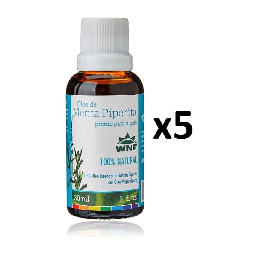 Kit Óleo De Menta Piperita Pronto Para Pele Wnf 30ml 5uni