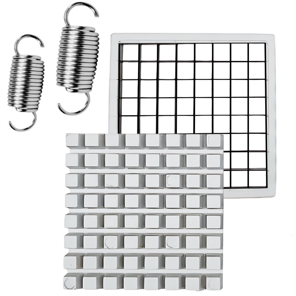 Kit Lâmina Navalha Macho e Fêmea + Mola Para Picador Fatiador de Legumes Pequeno