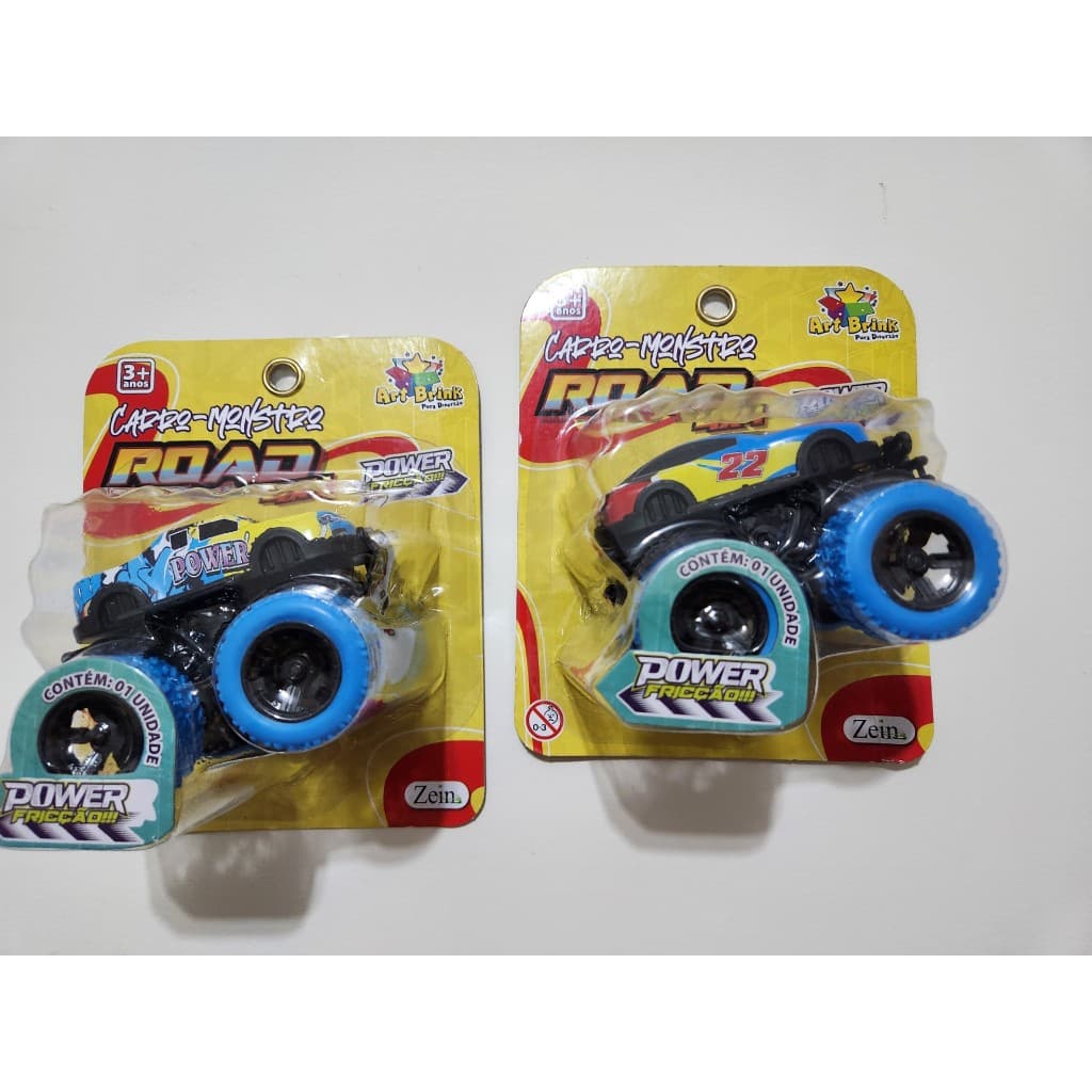 Carro Power Monster Fricção 9cm Road 4x4