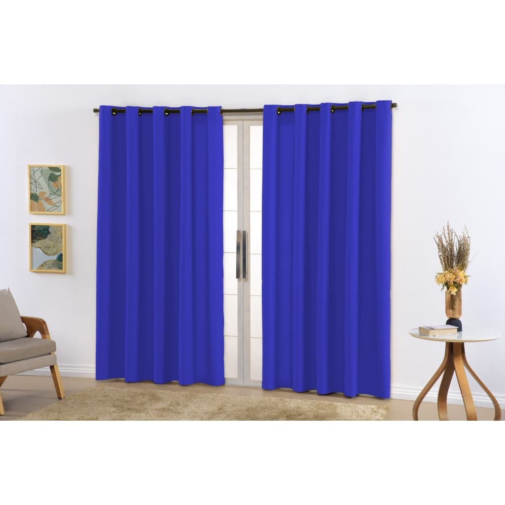 Cortina Oxford 3,00m x 2,20m Tecido Premium Para Varão Simples