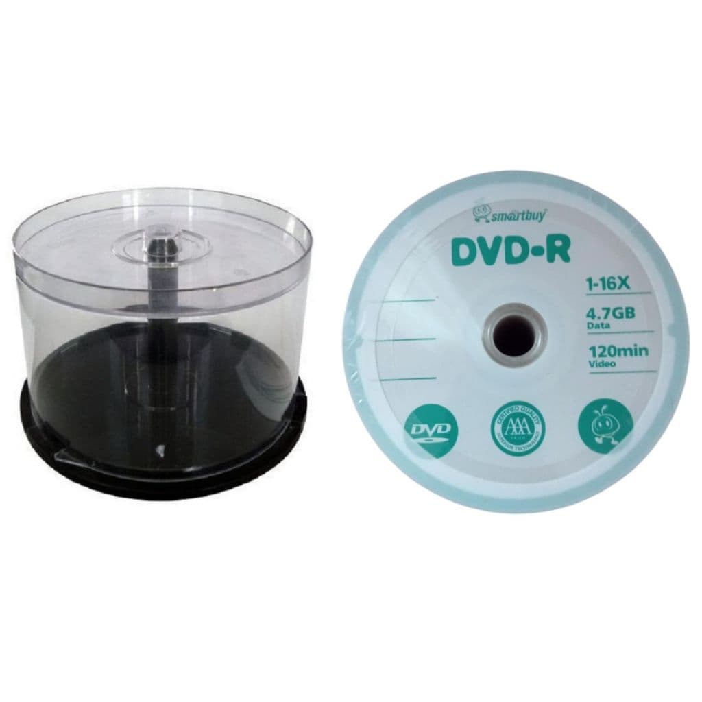 50 Mídia Dvd-r Virgem Smartbuy + 1 Tubo 50 de Unidades PROMOÇÃO