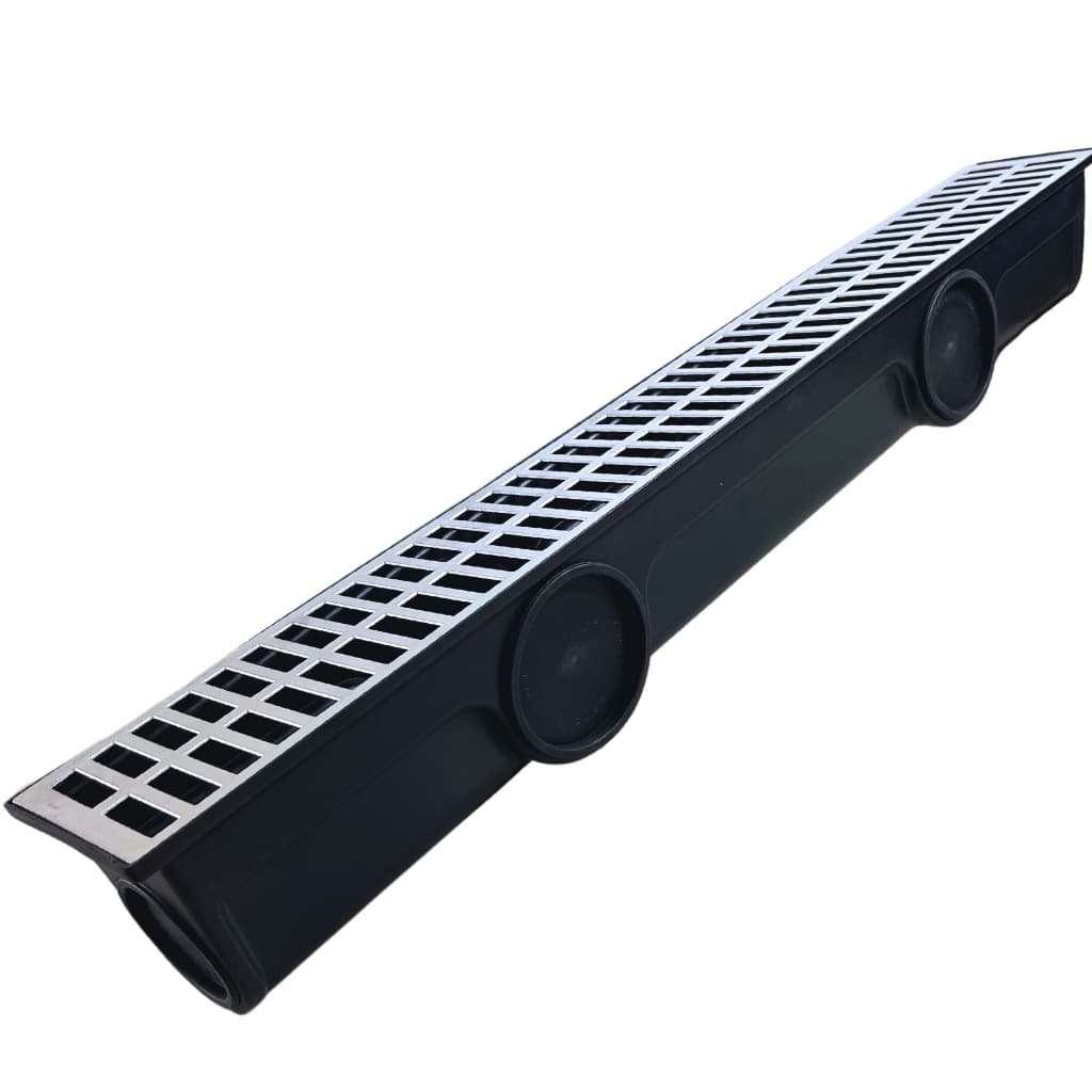 Ralo Linear Premium Guvi 15x100 Grelha de Alumínio coletor com 6 saídas laterais