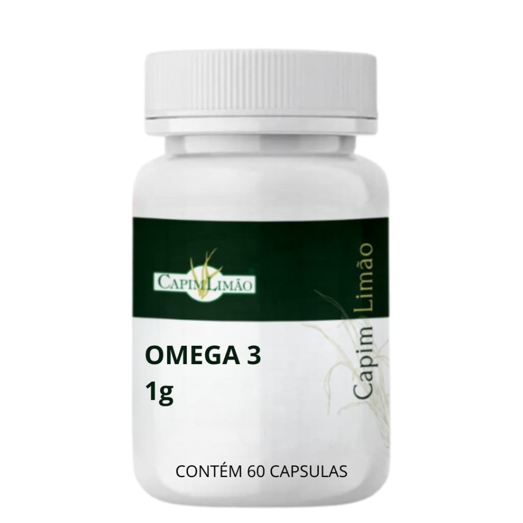 Omega 3 1gr 60 Capsulas Capim Limão