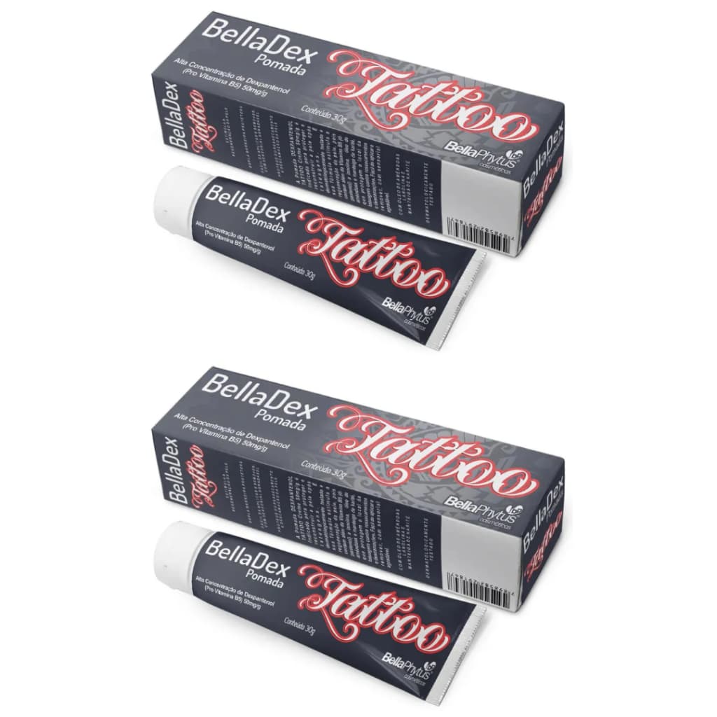 Kit 2x Belladex Tattoo 30g (Dexpantenol) pomada -- BellaPhytus