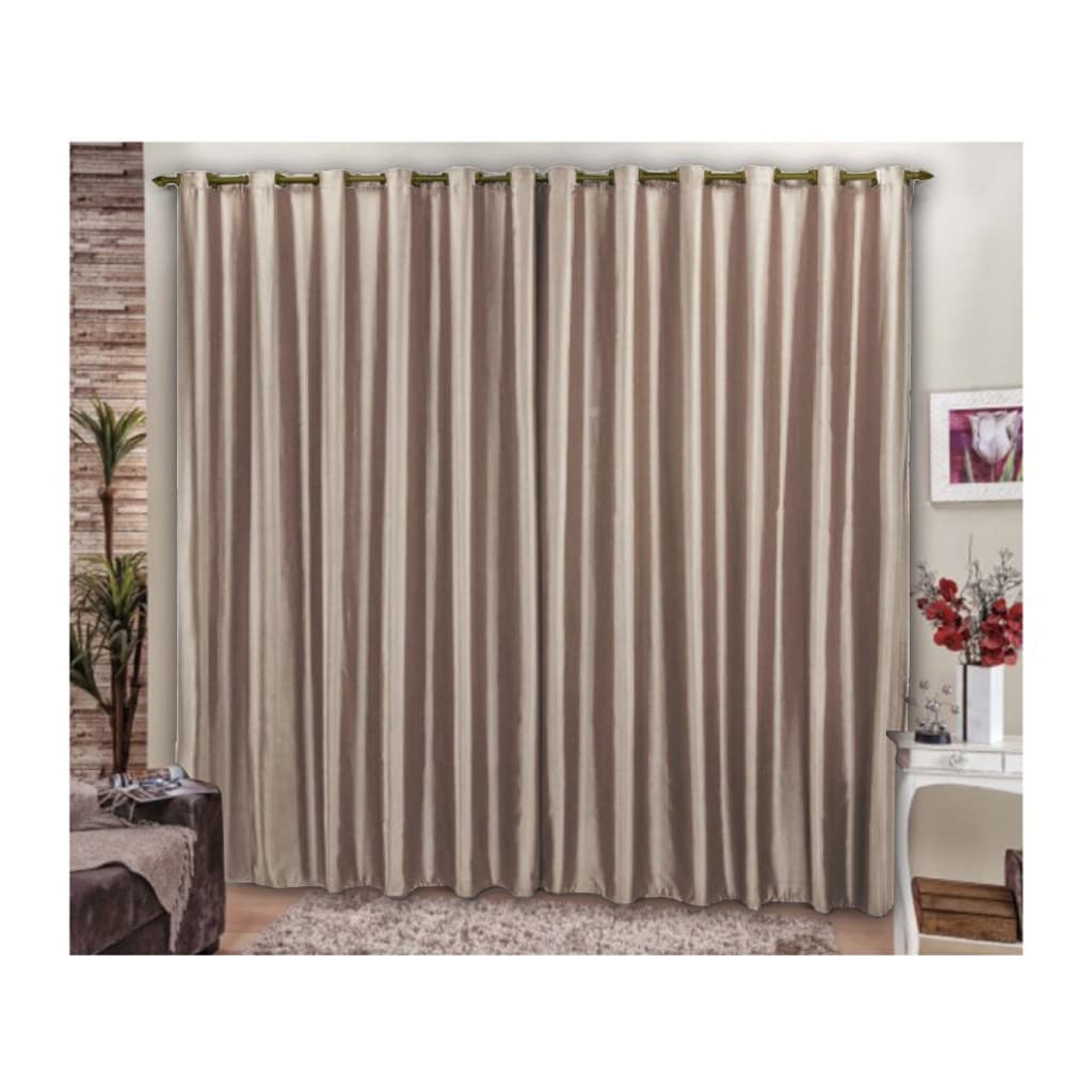 Cortina Blecaute 3,00m x 2,30m Blackout Para Sala Quarto Corta a Luz