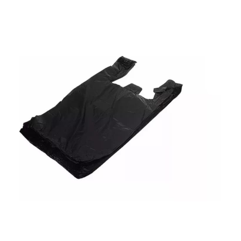 SACOLA PLASTICA PRETA 30X40