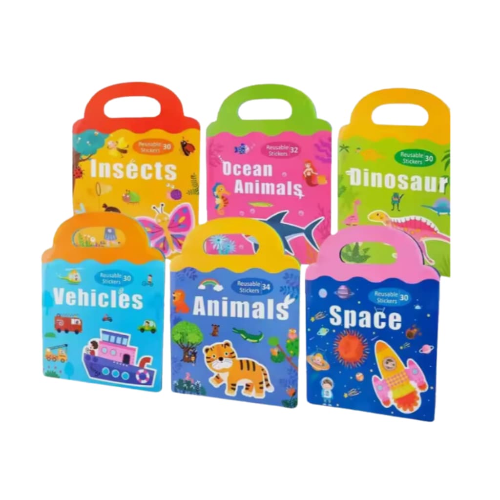 Livro Infantil Adesivo Magnetico Reutilizavel