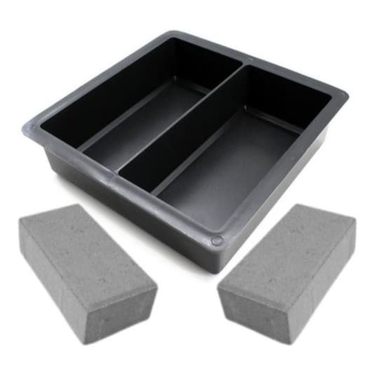 Kit 5 Forma Molde p Tijolo de Calçada 20x10x4 Bloco Bloquete de Piso Exterior Lajota