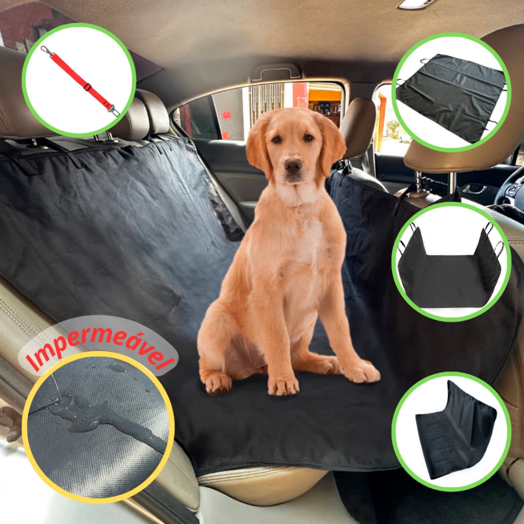 Capa Protetora Impermeável Para Banco Carro Pet Cão Gato