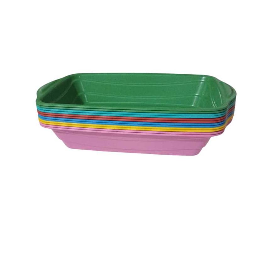 BANDEJA SALADEIRA MULTIUSO DE PLASTICO KIT COM 10 ,20 OU 30