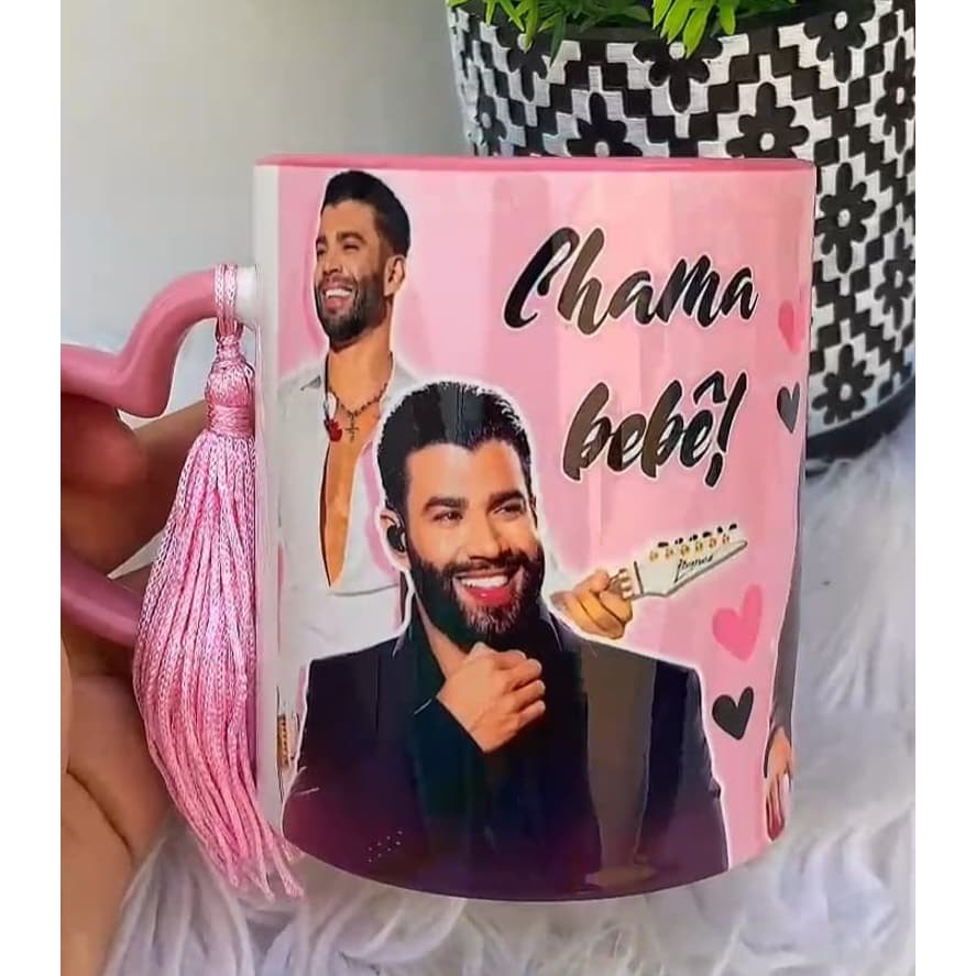 Caneca xícara Copo de Porcelana Cerâmica Personalizada Gustavo Lima Imperador