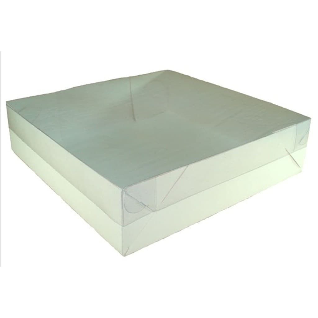 Caixa para Presente e Doces TAMPA PET 25x25x5 Embalagem