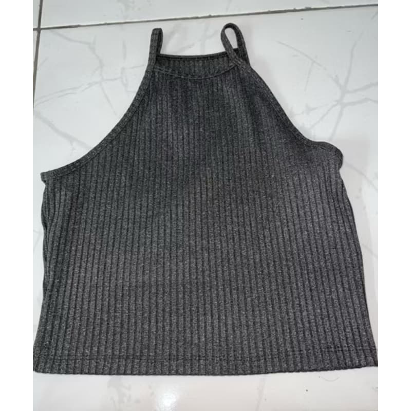 Cropped/Blusa Cinza Escuro