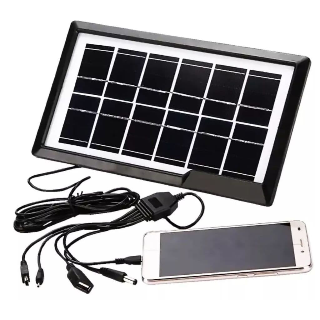 Painel Energia Solar Placa Carregador Portátil Usb Celular