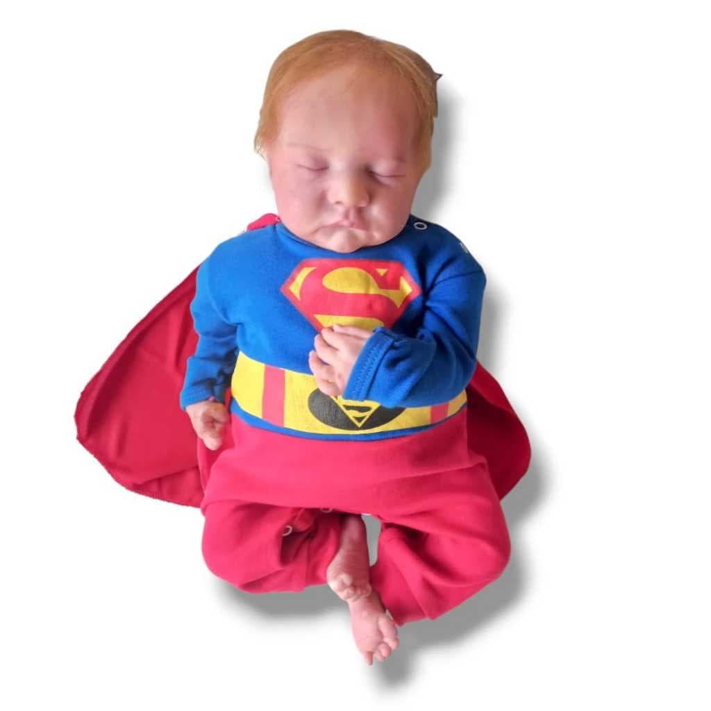 Macacão Com Capa Removível Super Homem Fantasia Mesversario