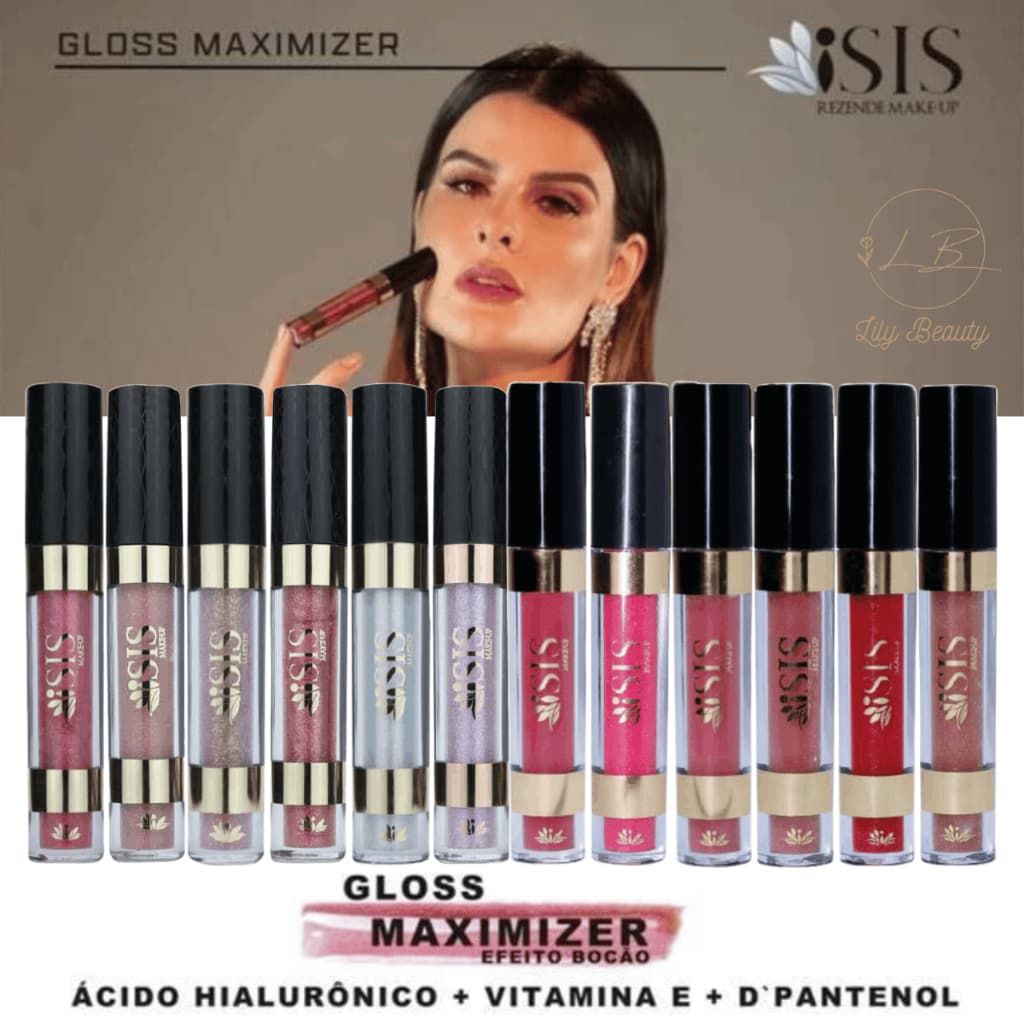 Gloss Efeito Bocão Maximizer Volume e Hidratação - Isis Makeup Original
