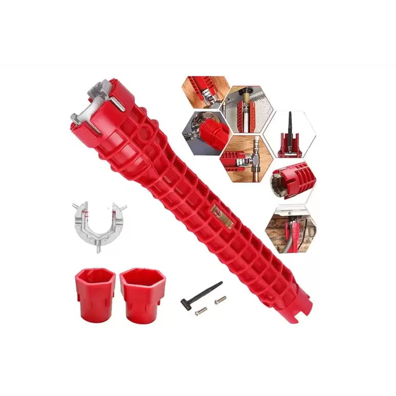 Chave para apertar cano de pia troca de torneiras - Filtros Grifo Hidráulico Chave Reparadora Multifuncional PROFISSIONAL