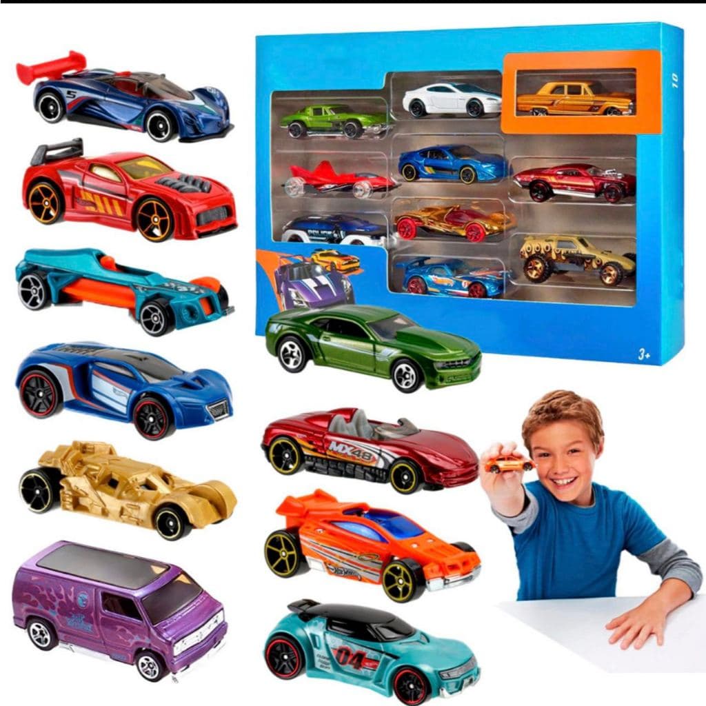 kit Carrinho de metal Estilo Hot Wheels Miniaturas Colecionáveis Hot Cars- /n-136