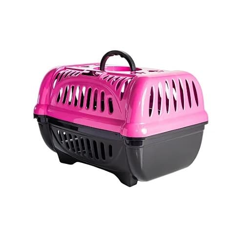 Caixa Transporte N1 Pet Cachorro Gato 6kg Rosa