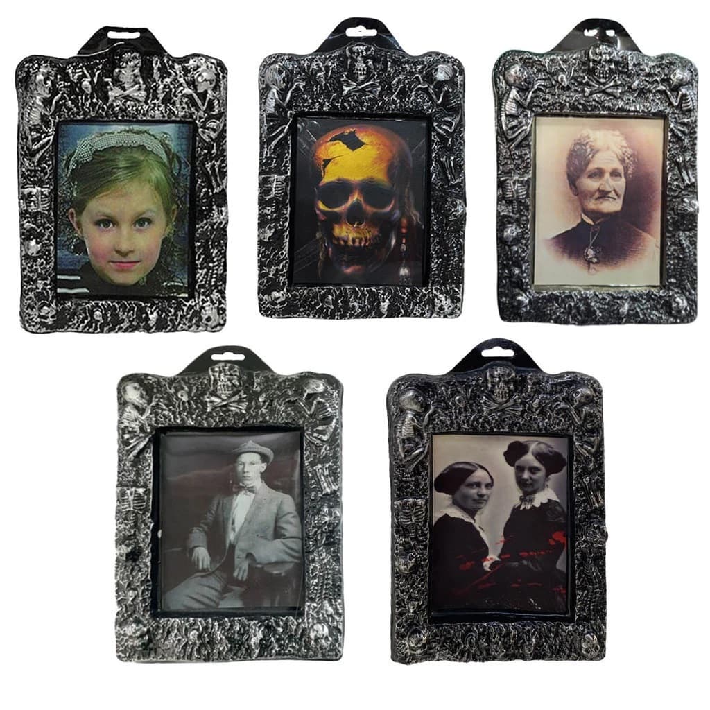 Quadro 3d Halloween Holográfico Kit Com 3un~6un Decoração Halloween Monstros Terror Zumbi Assustador