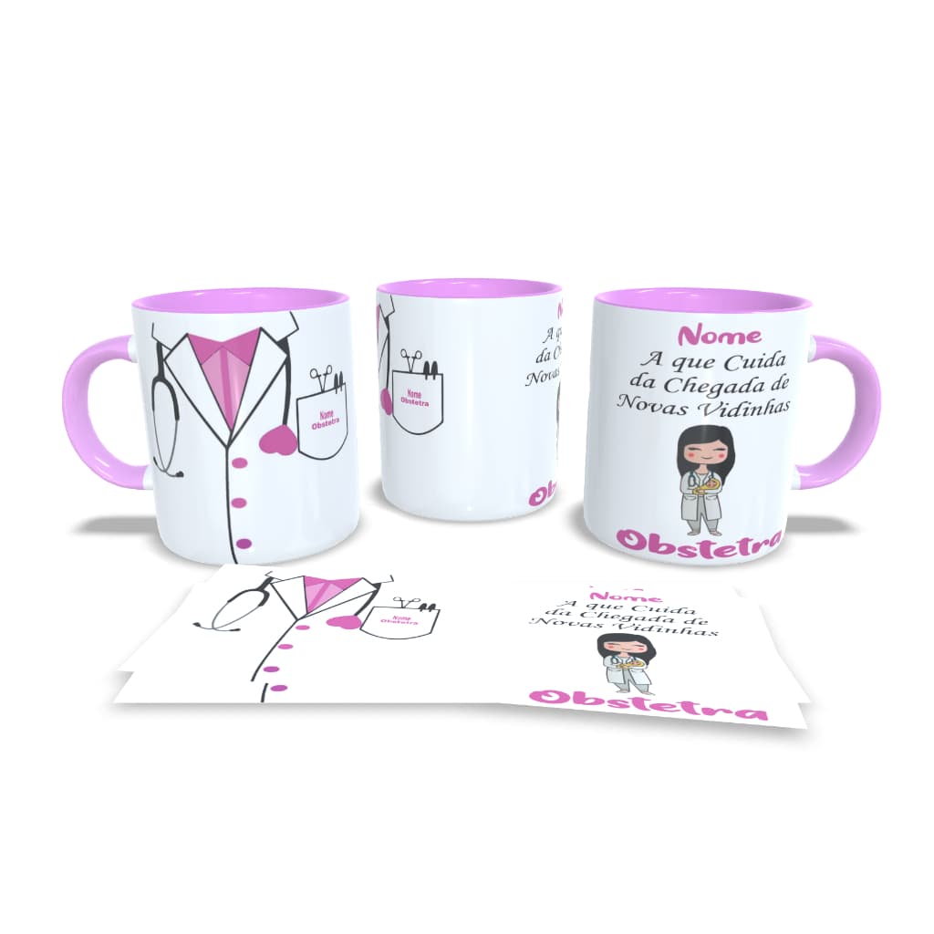 Caneca Personalizada Médico Obstetra + Caixa Personalizada