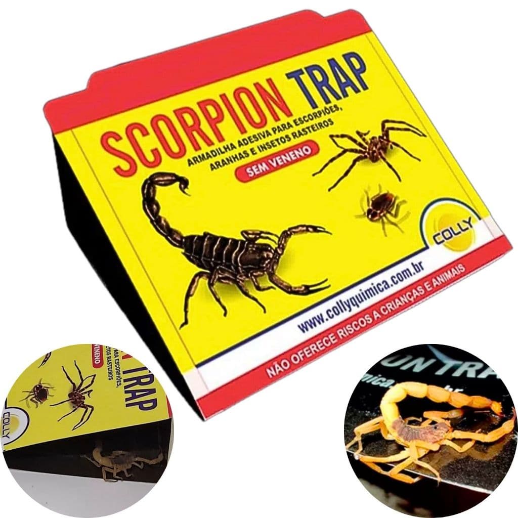 Armadilha Adesiva Scorpion Trap Eficaz Contra Escorpiões, Aranhas e Insetos