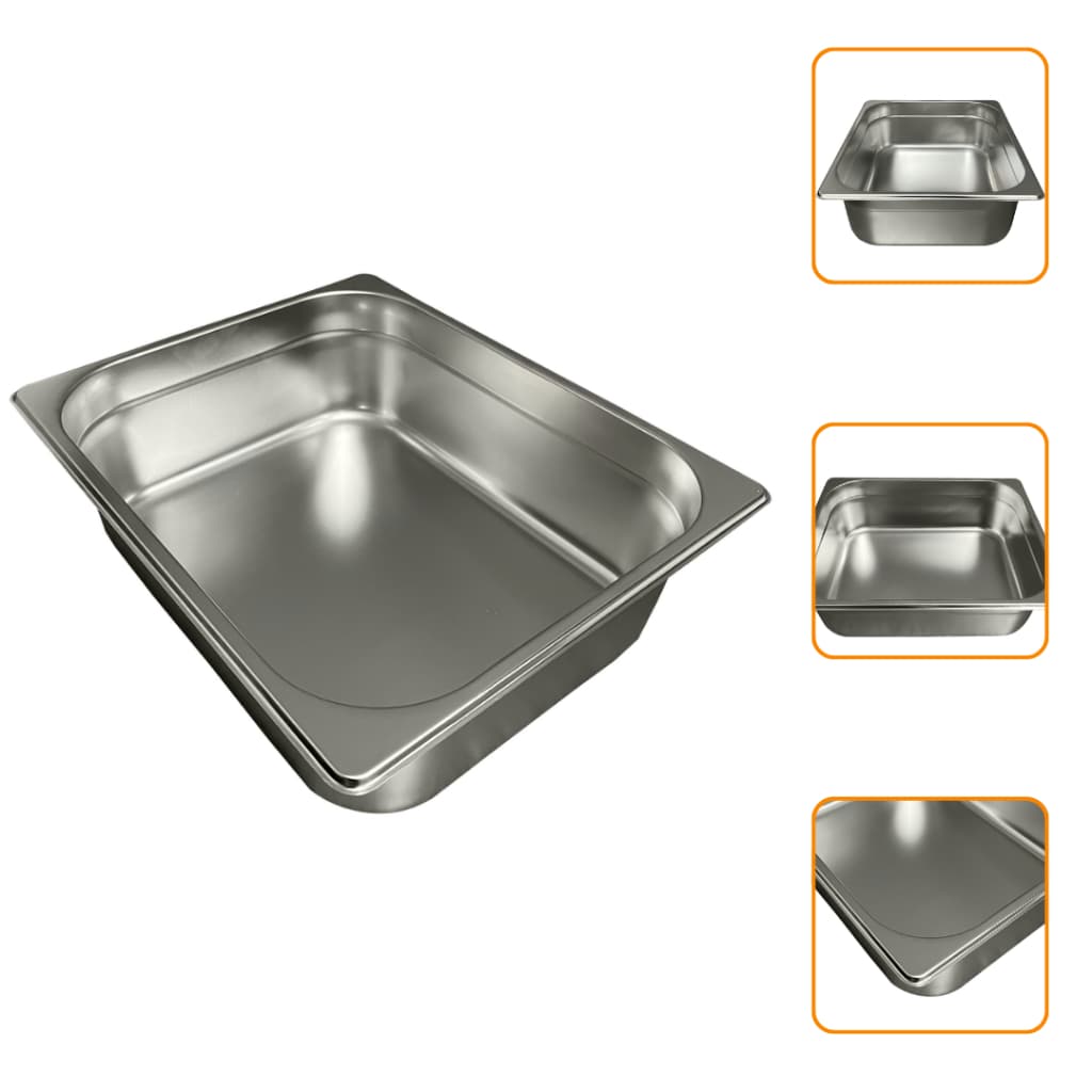 1, 2, 3, 4 ou 5 Cubas Gastronômica Buffet 5L Inox