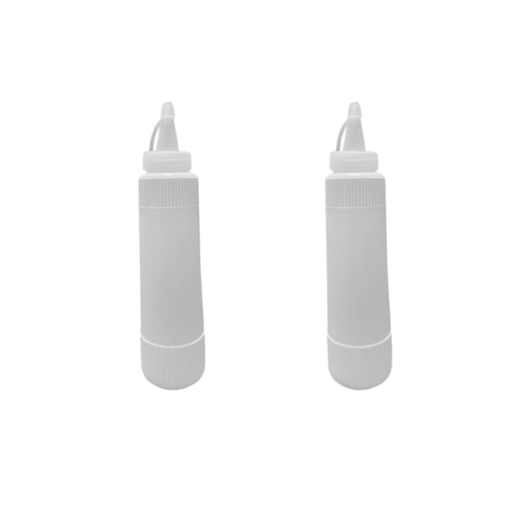 Kit 2 Bisnagas Flexível Plástica para Molhos 400 ml (Branco, Vermelho e Amarelo)