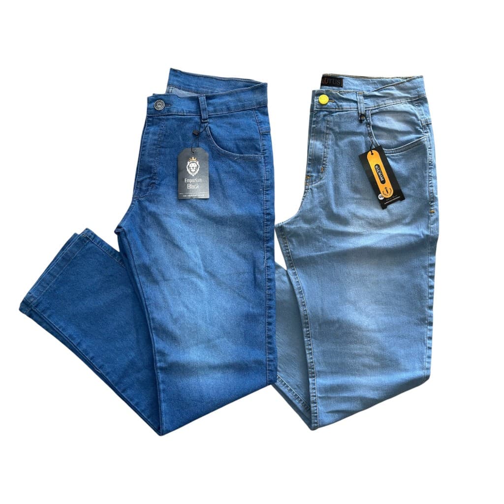 kit com 2 calças jeans slim masculina em algodao elastano super promoção calças a pronta entrega