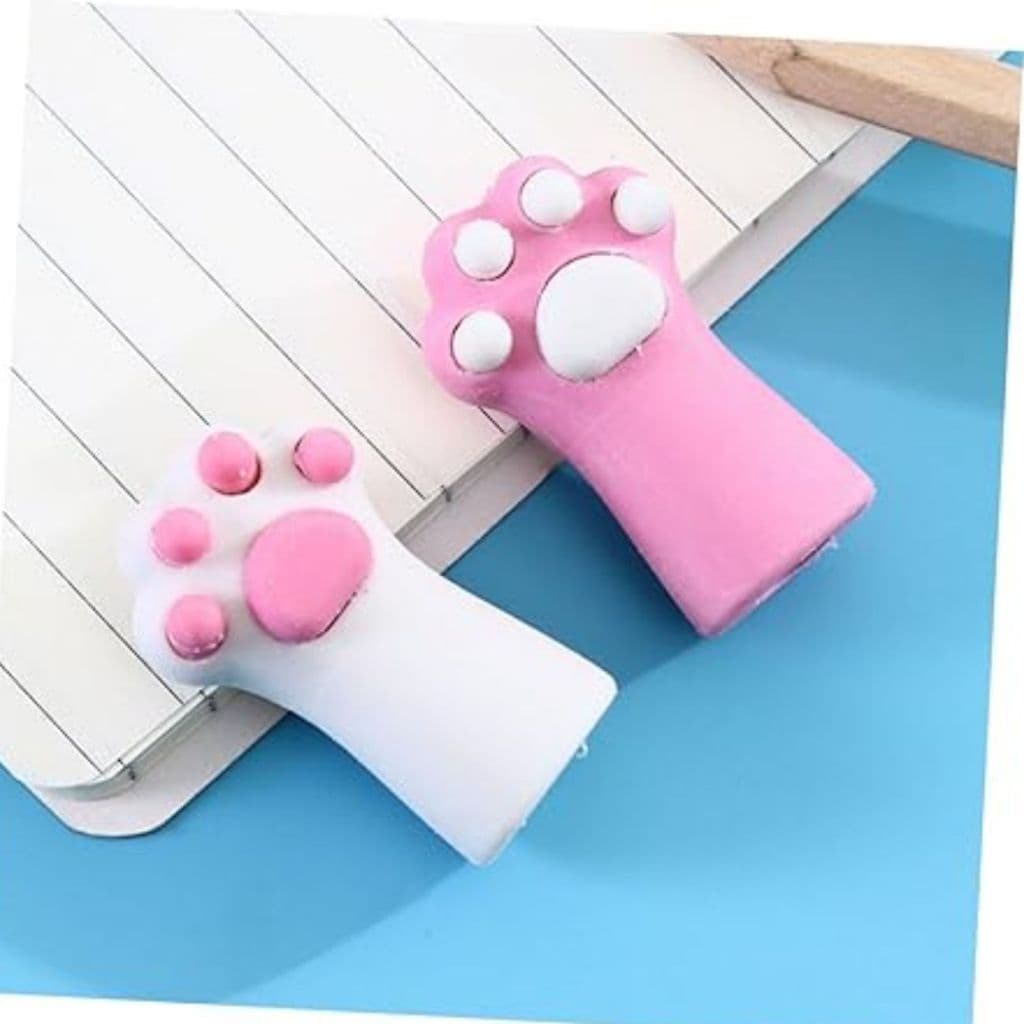 BORRACHA EXTENSOR DE LÁPIS PATINHA DE GATINHO - PAPELARIA FOFA