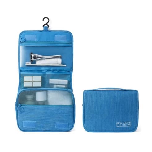 Novidade Necessaire Organizadora Bolsa Portátil Feminina Para Maquiagem Para Viagem Higiene Pessoal Com Divisória Cabide