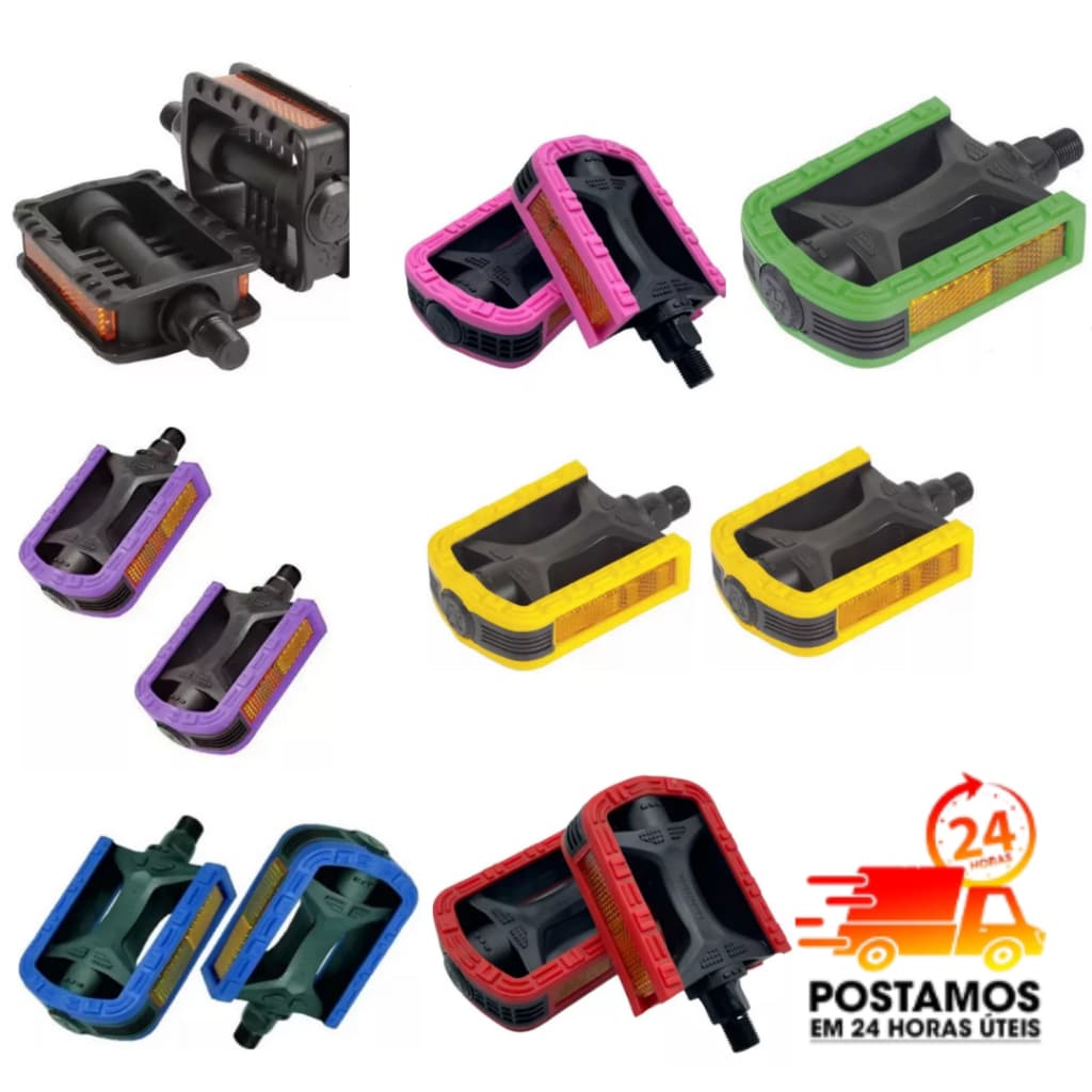 Pedal Rosca Grossa 9/16 Bike Aro 24 26 29 Mtb Bmx Metalciclo