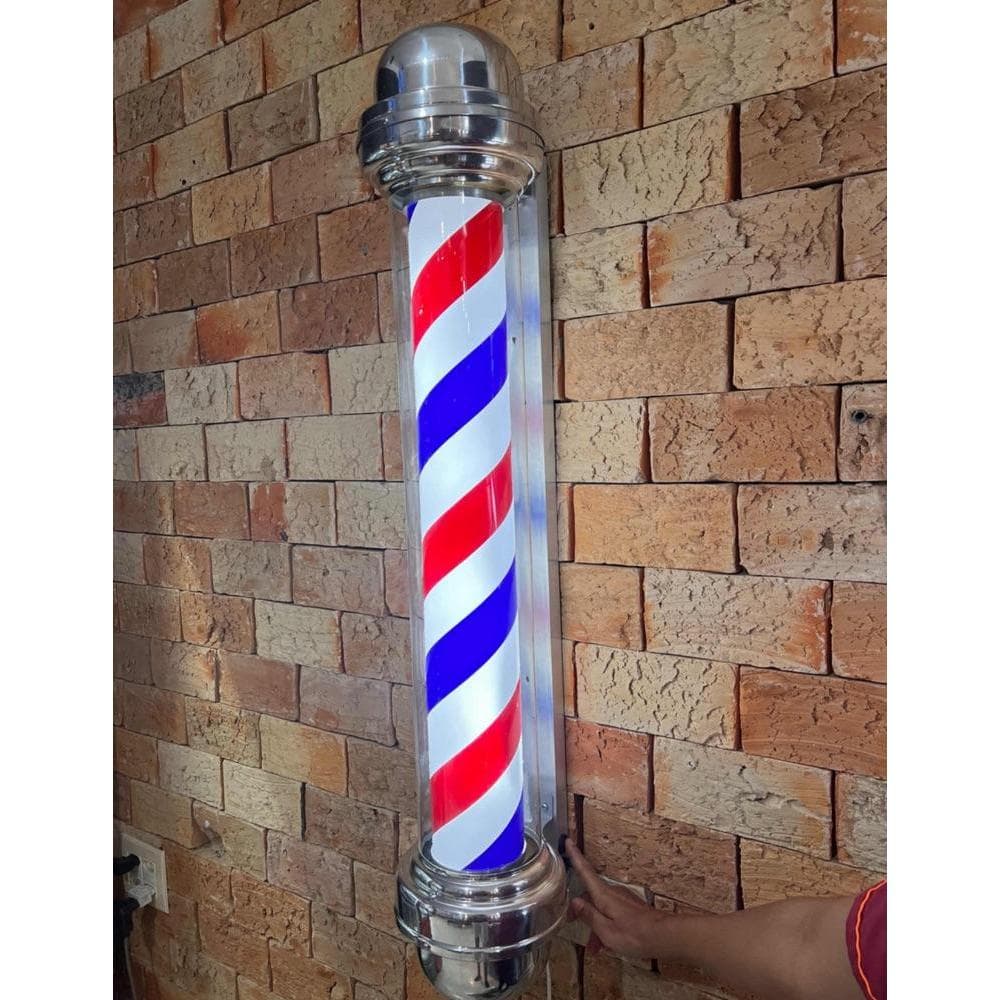 BARBER POLE 110CM COLORIDO SEM GLOBO BIVOLT MEGAN