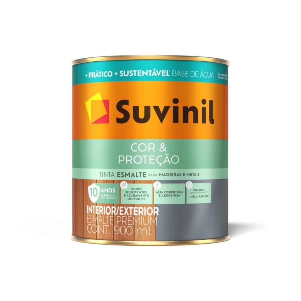 Tinta Esmalte Base De Água Brilhante 900 Ml Suvinil