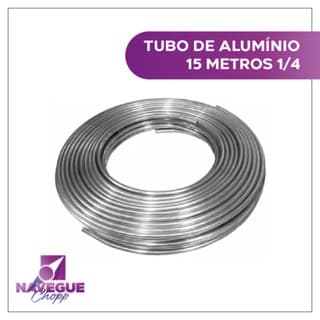 Tubo de Alumínio Maleável 3/8 - 15 Metros para Serpentina de Aquecimento e Resfriamento"