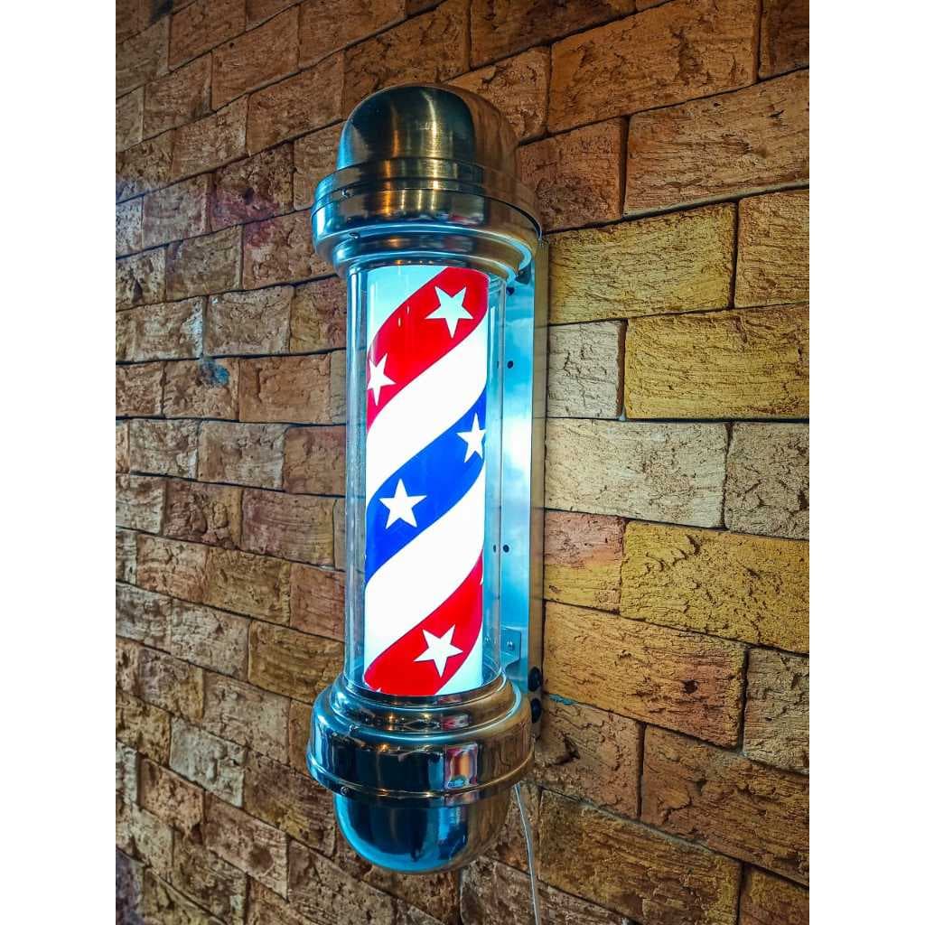 BARBER POLE 65CM COLORIDO SEM GLOBO BIVOLT MEGAN