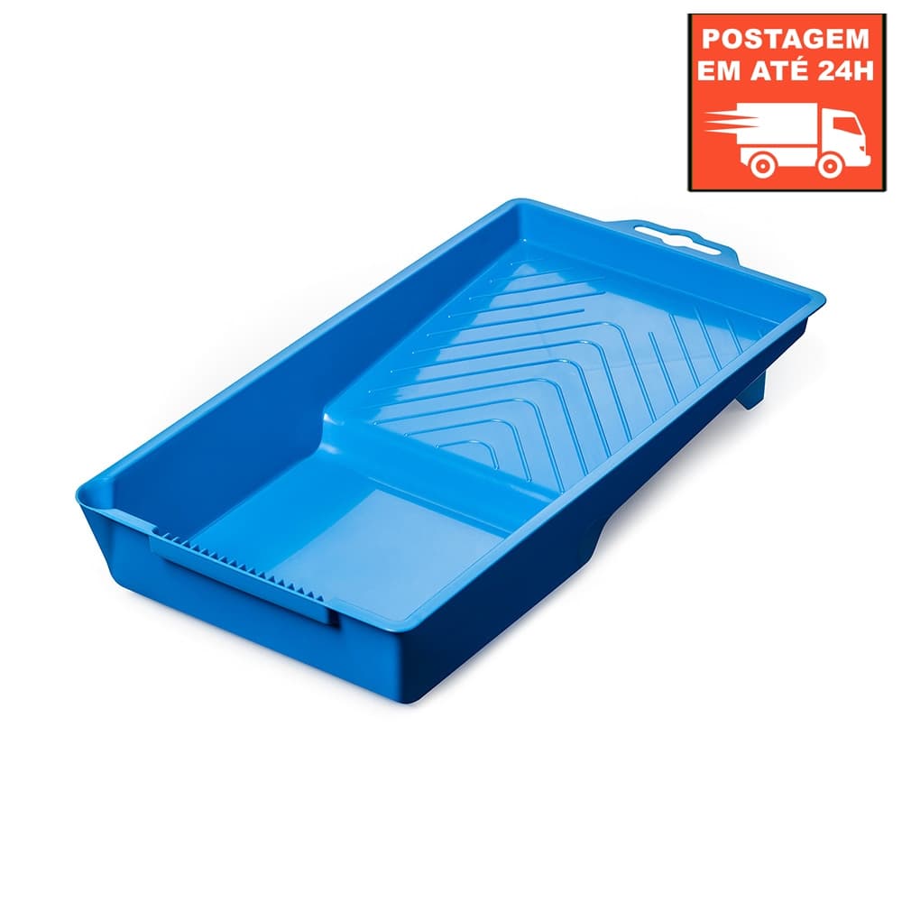 Bandeja para Pintura de Plástico Azul 250ML ATLAS - Ideal para PADs