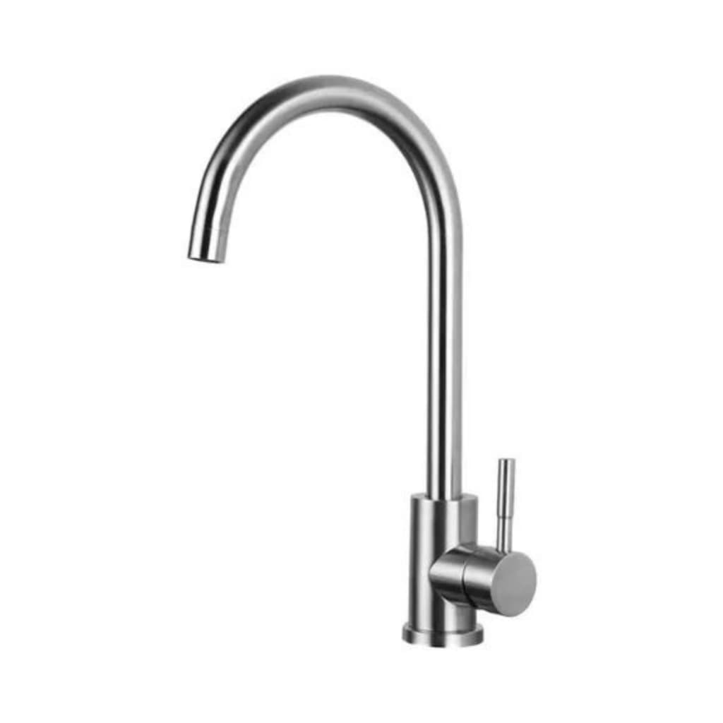 Torneira De Cozinha Inox Monocomando Aço Escovado