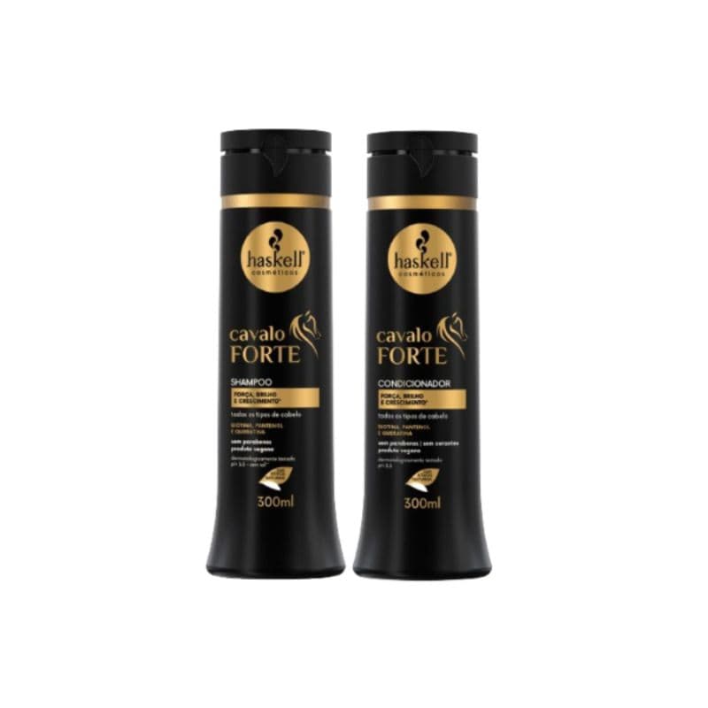 Kit Haskell Cavalo forte Shampoo e Condicionador 300ml