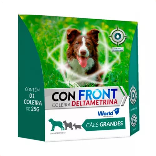 Coleira Antipulgas Para Cães G ConFront 25g World