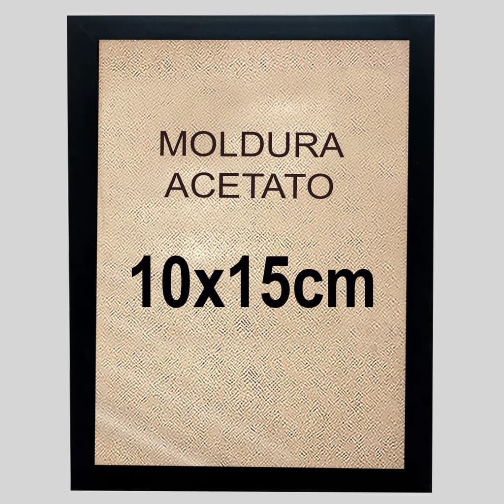KIT 5 unidades Moldura Quadro 10X15 cm Com Acetato para fotos, decoração