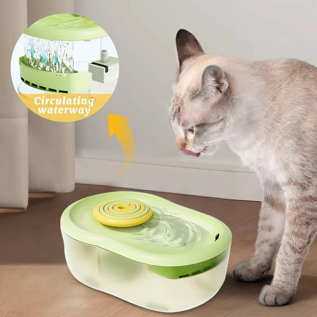 Fonte de água para Gatos e Cachorros 2.2L Reservatório de Água para pet